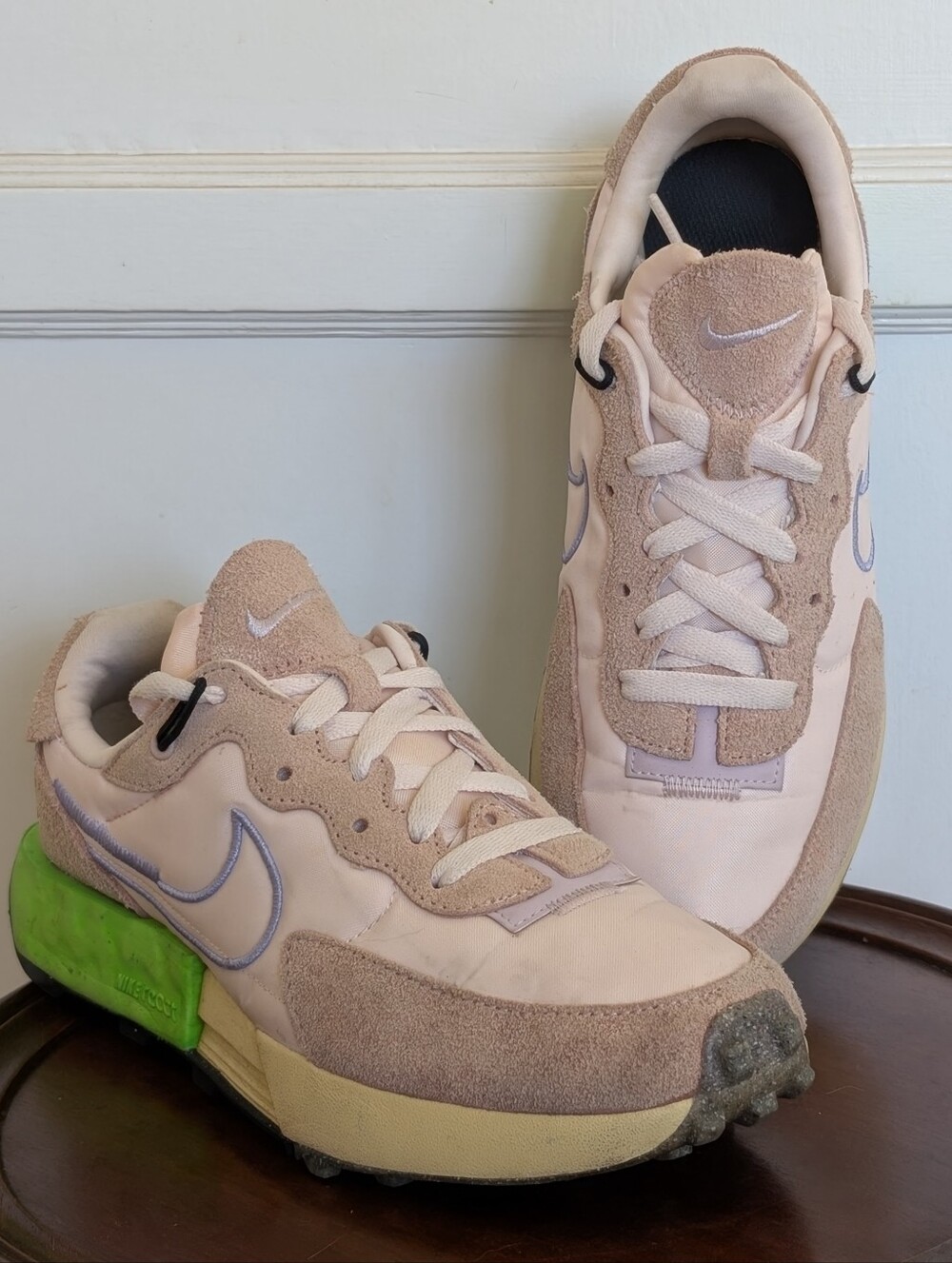 Nike Fontanka Waffle Pink Oxford Thistle DC3579-601 Women's 8.5 Pre-loved NO BOX